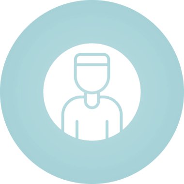 Maskeli bir adamın vektör çizimi