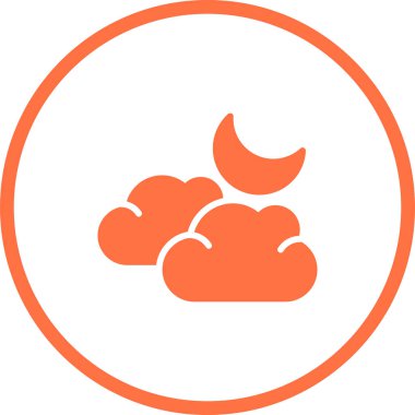 vektör ay simgesi illüstrasyonu