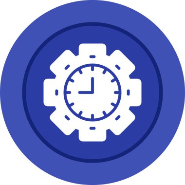 Saat simgesi vektör illüstrasyonu