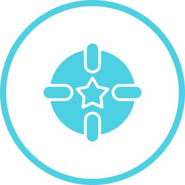 yıldız simgesi vektör illüstrasyonu