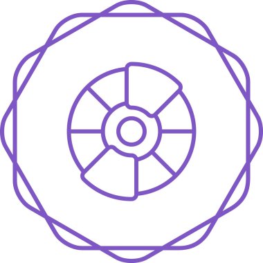 Bir çiçeğin vektör illüstrasyonu