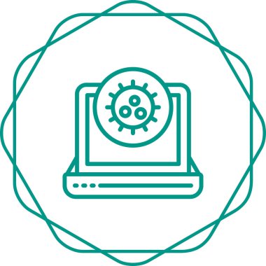 Bilgisayar. Web simgesi basit illüstrasyon