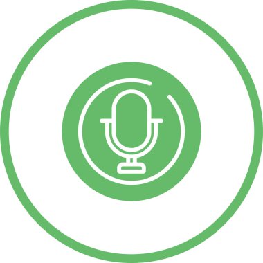 microphone icon web simple illustration