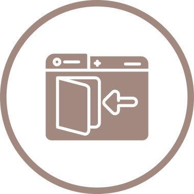 Modern b 'nin vektör illüstrasyonunda yiyecek ikonu yok