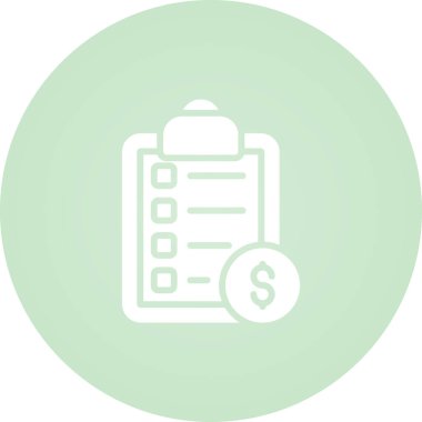 Kontrol listesi. Web simgesi basit illüstrasyon