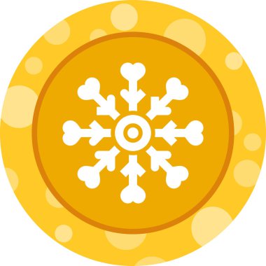 kar tanesi web simge vektör çizim 