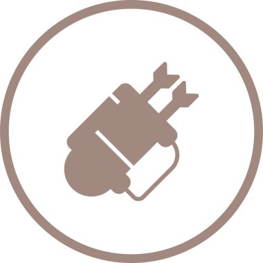 elektrik dolgu vektörü simgesi modern basit tasarım