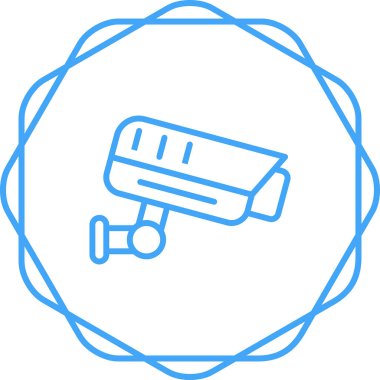 ccTV kamera simgesinin vektör illüstrasyonu