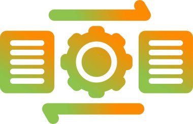 dişli simgesinin vektör illüstrasyonu