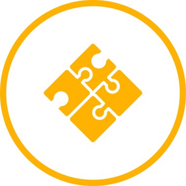 Bulmaca simgesi vektör çizimi