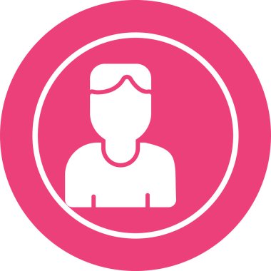 avatar. Web simgesi basit illüstrasyon