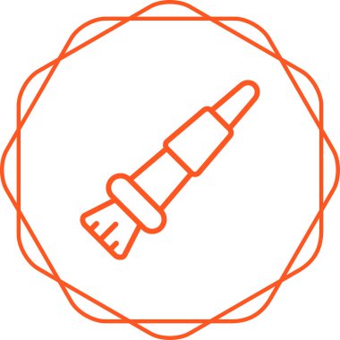 Boya fırçası web simgesi, vektör illüstrasyonu