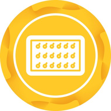 Bir kumarhane çipi simgesinin vektör çizimi