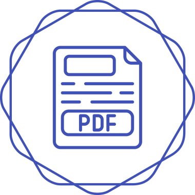 pdf dosya biçimi vektör illüstrasyonuName