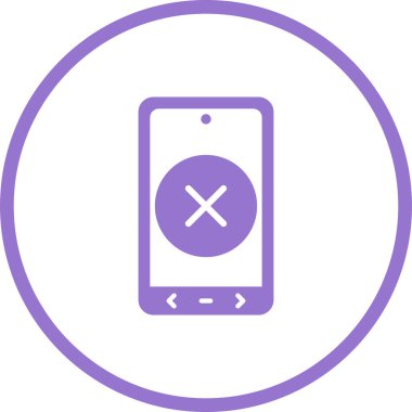 Telefon vektör satırı simgesi