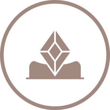 ethereum madencilik ikonu. vektör illüstrasyonu