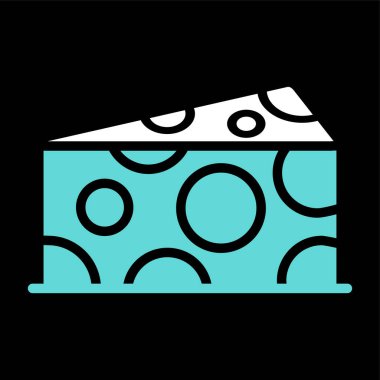 Kek. Web simgesi basit illüstrasyon