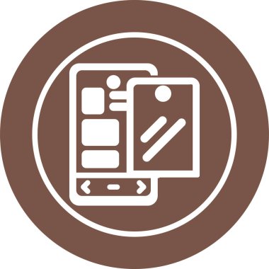 akıllı telefon web simgesi vektör çizimi