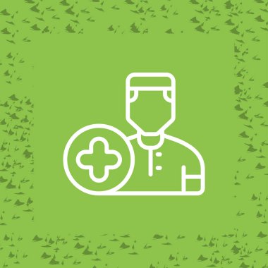 Modern b 'nin vektör illüstrasyonu ikon eksikliği doktoru