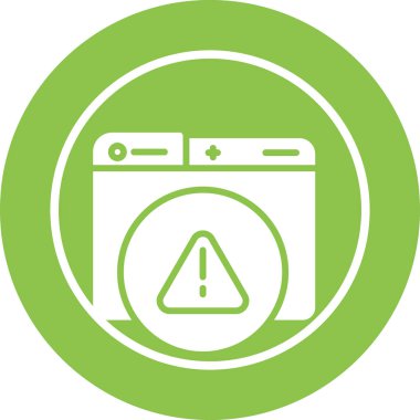 Bir çamaşır makinesi simgesi ile izole edilmiş bir çizgi simgesi çizimi