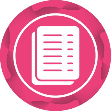 Belge simgesinin vektör illüstrasyonu