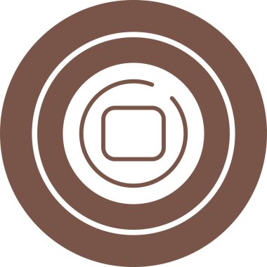 Eşsiz Pusula Satır Vektörü Simgesi