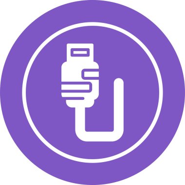 Fiş. Web simgesi basit illüstrasyon