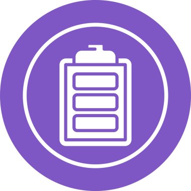 Pil simgesinin vektör illüstrasyonu