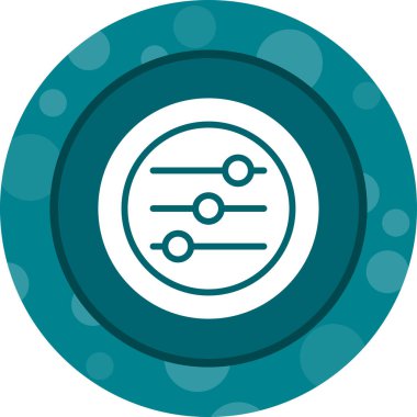 Ayarlar Slaytlar web simgesi vektör çizimi