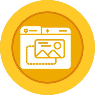 Kamera. Web simgesi basit illüstrasyon