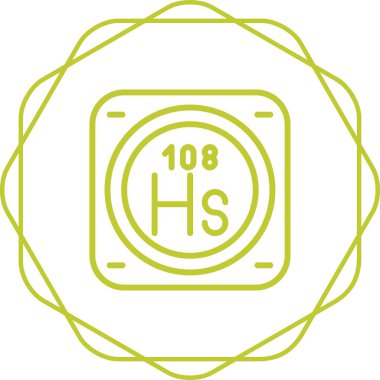 Kimyasal metal işareti ağ basit illüstrasyon