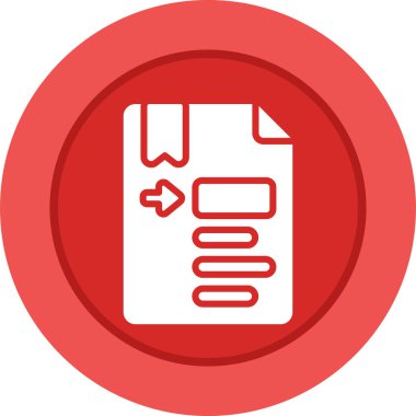 Dosya. Web simgesi basit illüstrasyon