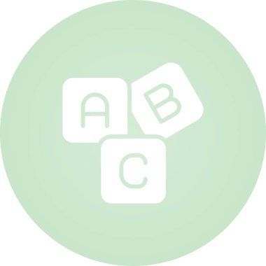 abc alfabe simgesi vektör illüstrasyonu