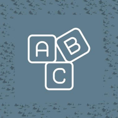 B 2 C işareti. Çemberde, kusursuz doku arkaplanı üzerine beyaz simge