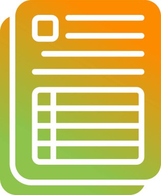 güzel not defteri vektör çizgisi simgesi