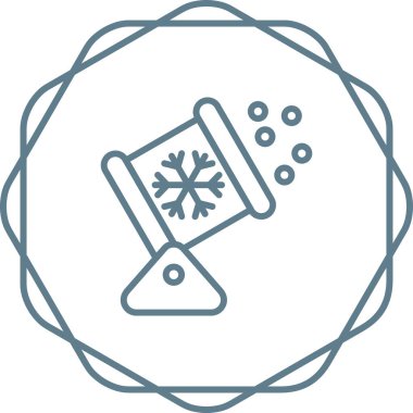 kar simgesi, vektör illüstrasyonu