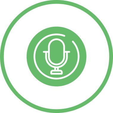 microphone icon web simple illustration
