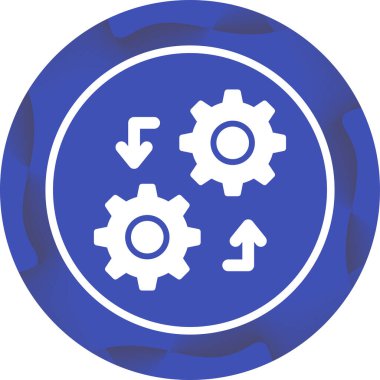 Vites düz yuvarlak vektör simgesi