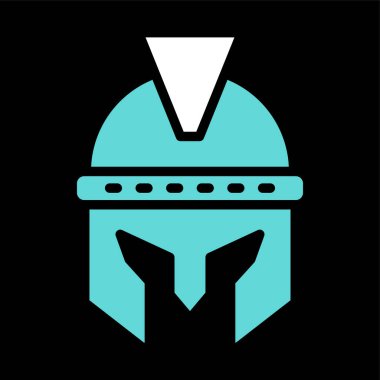 Savaşçı zırh ikonu vektör çizimi