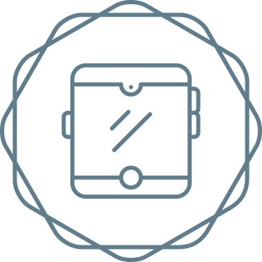 Akıllı telefon. Web simgesi basit illüstrasyon