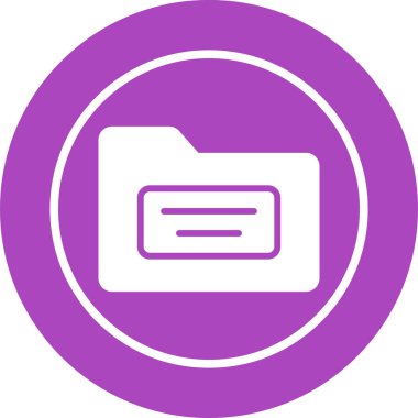 dosya dizinleri simgesi, vektör illüstrasyonu 