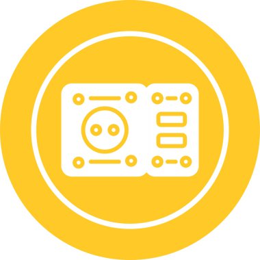 soket ağ simgesi vektör illüstrasyonu