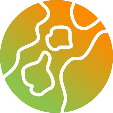 güzel dağ manzarası vektör simgesi