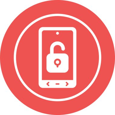 mobil vektör dairesi modern simge dekoru