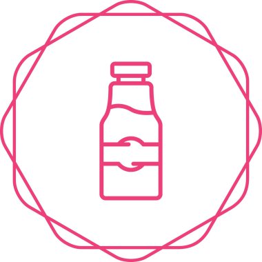 Bir şişe suyun vektör çizimi