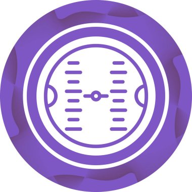 Kabartma biçiminde eşsiz dairesel simge