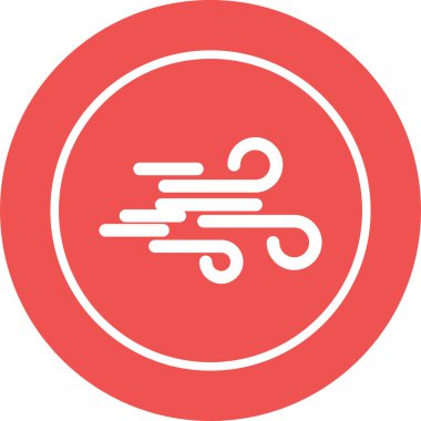 Bir ipin kırmızı simgesinin vektör çizimi