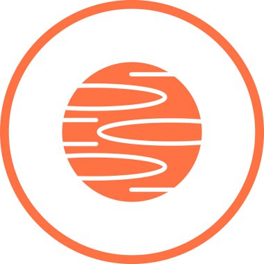 Bir çember simgesinin vektör illüstrasyonu