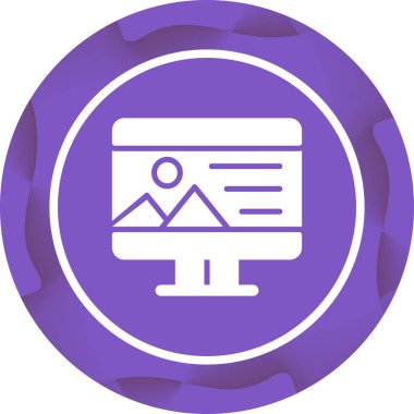 Web simgesi harita, illüstrasyon vektör