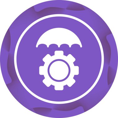 Risk Yönetimi web simgesi vektör çizimi